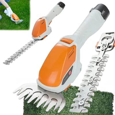MOZY® - Gras- en Heggenschaar - Oranje - Snoeien en Trimmen - Elektrische Trimmer - Grasschaar - Buxusschaar - Struikschaars - Tuingereedschap - Grastrimmer