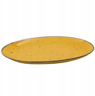 Bogucice Alumina Cottage Geel Ovale Schaal 31 cm