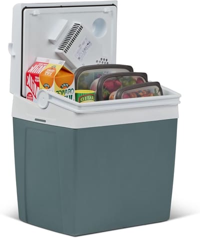 Elektrische Koelbox - Mini Koelkast - Onderweg Koelen - Dubbel Fansysteem - 23 Liter - Grijs