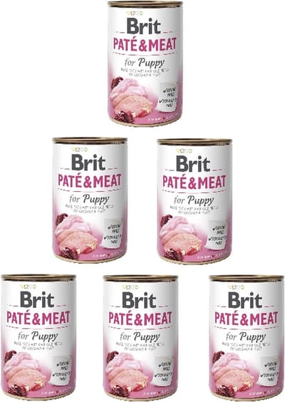 BRIT Pate & Meat Kip & Kalkoen - Puppy 6 x  400 gram