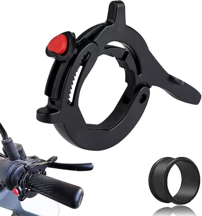 Snelheidsregelaar - Gashendel - Cruisecontrol - Hulpapparaat - Motorfiets gashendelvergrendeling - Met siliconen beschermring - Motorfiets gashendelklem - Accessoires voor elektrische voertuigboosters - Universele motoraccessoires - Zwart