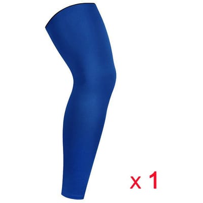 Compressie Beenhoezen Voor Mannen Vrouwen Sportschool Sport Knie Kuit Beschermers Voetbal Fietsen Basketbal Beenwarmers Fitness Buiten M blue
