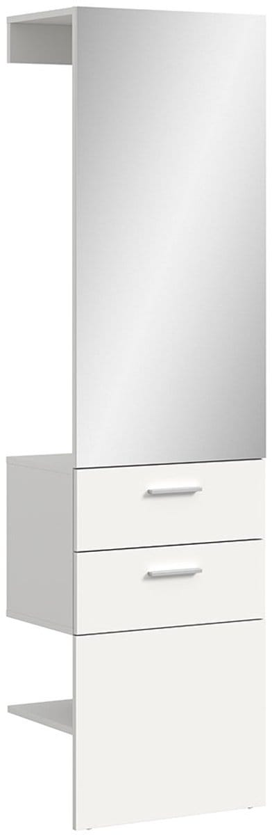 xonox.home Wandpaneel Vaga wit melamine imitatie 52 x 190 x 36 cm