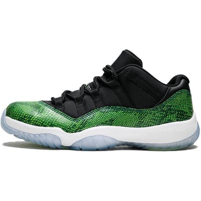 Jordan 11 Retro Low Groen Slangenleer 528895-033 44.5