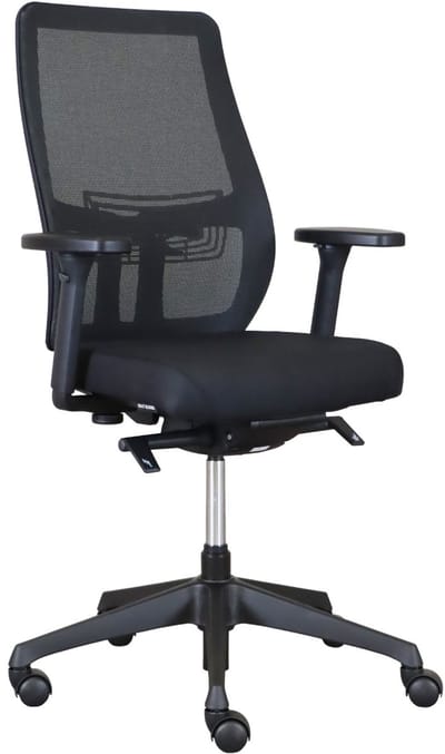 Office Hero® Titan Ergonomische Bureaustoel - Bureaustoelen voor Volwassenen - Volledig Verstelbaar - Zwart - Gemonteerd geleverd