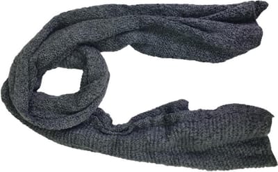 Zachte Sjaal ANGELIKA - Antraciet - Vrouwen - Acryl - Sjaal dames - Sjaal dames winter - Sjaaltjes voor vrouwen - Sjaal meisje -  Sjaals