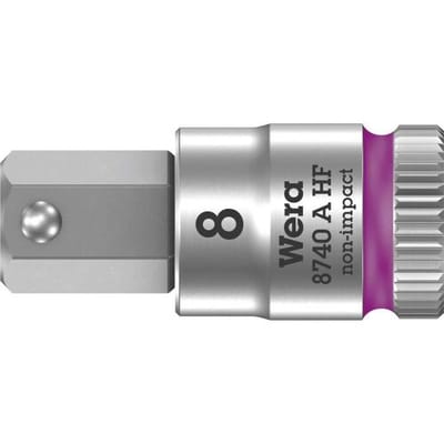 Wera 8740 A 05003339001 Inbus Dopsleutel-bitinzet Houderfunctie 8 mm 8 mm 1/4 (6,3 mm)