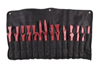 Demontageset 27-delig – Bekleding & Paneel – Krasvrij Kunststof – Stoffen Klittenbandhoes met Ophanglint – Stevig & Flexibel
