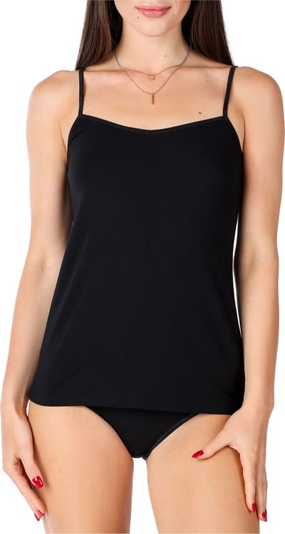 Bellivalini Dames Onderhemd - V-hals - Viscose - BLV-BLV50-218-UW - Zwart - L