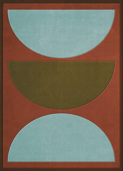 Layered LGCC Vloerkleed - 180 x 270 cm - Veelkleurig - Rechthoekig - Wol - Woonkamer, Eetkamer, Slaapkamer - Geometrisch - Retro, Modern, Design