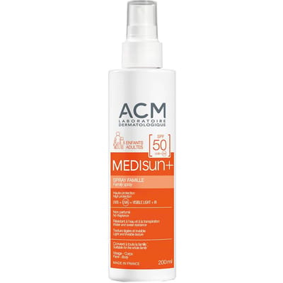 ACM® Medisun+ Zonnespray SPF 50 Bescherming voor het Gezin 200 Vloeistof