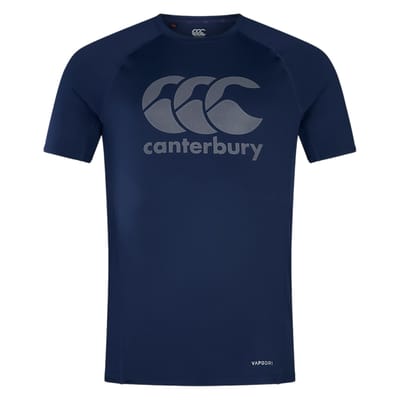Canterbury Heren Groot Logo Super Light T-Shirt (Marine)