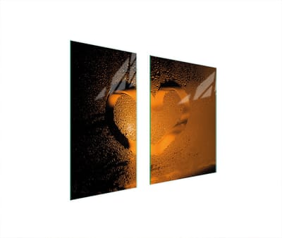 TMK ArtDeko Serie - Glazen Beschermplaat - 75x52 cm - Hartvorm - Gehard Glas