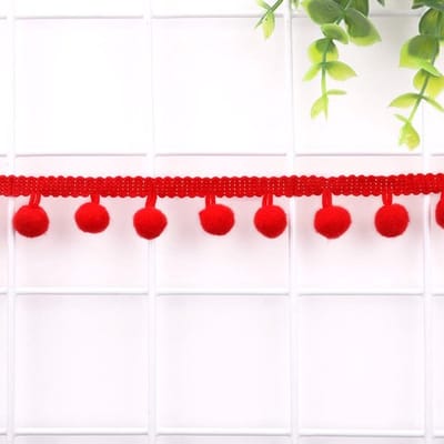 Allecto - Pompons boord - Decoratielint - 5 yards - Veelzijdig