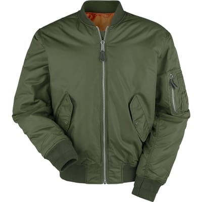 Brandit Bomberjack - MA1 - S tot 5XL - voor Mannen - olijf