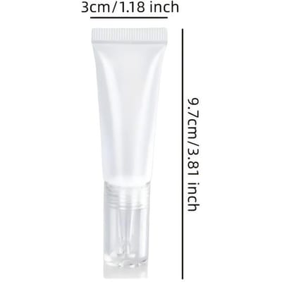 10ml Cosmetische Zachte Tube Zonnebrandcrème Lotion Vloeibare Foundation Herbruikbare Flesjes Hyaluronzuur Druppelaar Lege Fles 1pcs white