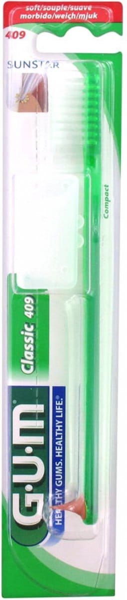 GUM Tandenborstel Classic 409 (Kleur : Anijs groen)