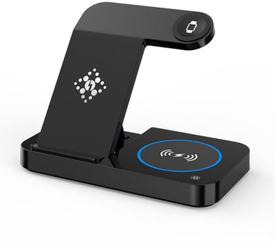 Opvouwbare 4-in-1 draadloze oplader voor telefoon, Airpods, Apple Watch