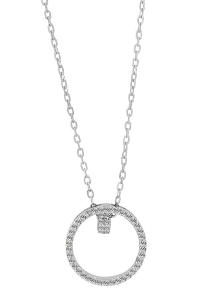 AKZENT Akzent damesketting met hanger "Zyanya" aus 925 Sterlingzilver, gerhodineerd, duurzaam
