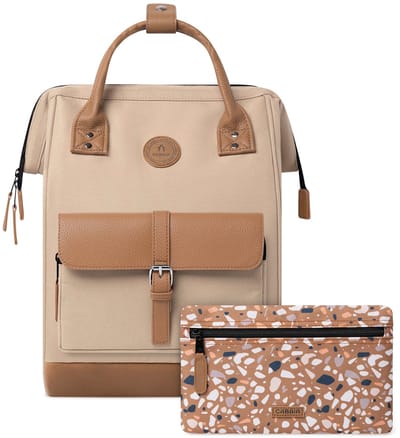 CABAIA - Rugzak Adventurer Medium 18L Kuala Lumpur, Computercompartiment 13", Levenslange garantie, Brede opening - Bruin