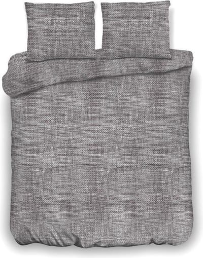 Inspirations Dekbedovertrek Washed Fiber Dark Grey 140 x 200/220 cm
