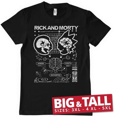 Rick and Morty T-shirt „Nobody Exists“ On -Purpose T-shirt WB-1-RM015-H83-17