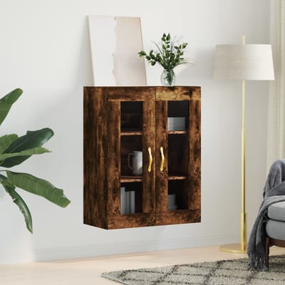 vidaXL - Bovenkast - 69,5x34x90 - cm - gerookt - eikenkleurig
