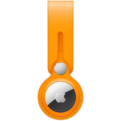 Leather Loop voor de Apple AirTag - California Poppy