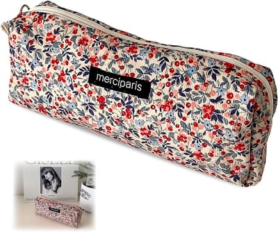 Retro Etui in Corduroy Stijl - Draagbare Make-Uptas, Sleuteletui en Toilettas voor Organisatie en Stijl