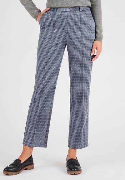 Damart - Broek 7/8 van milonabreisel - Dames - Blauw - 52