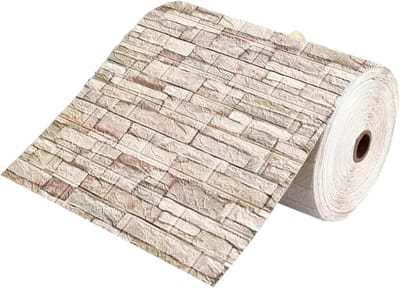 Thermisch Behang - Isolerend Decor - Muur Isoleren - Zelfklevend - 70cm x 10m - Antiek Schuim