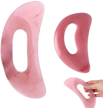 Dailygoody - Gua Sha-massagegereedschap - Anti-cellulitis - Ergonomisch ontwerp - Roze kleur - Multifunctioneel - Pijnverlichting - Geschikt voor gezi..