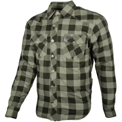 gms Jaguar Zwart Olijf Motoroverhemd - Shirts