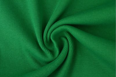 Rib boordstof - Groen - 1 meter - Per meter - 60cm breed