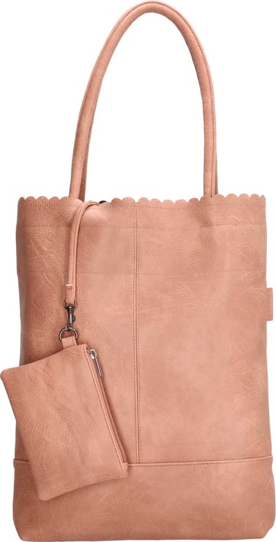 Beagles Xeraco Shopper met Etui Premium Leatherlook - Tote Bag - Dames Tas - Roze