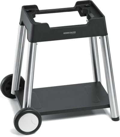 Rommelsbacher BBQ Caddy BGW 100 – grillwagen voor BBQ 4000 – met wielen, zijtafels & opbergvak – mobiele standaard voor elektrische BBQ