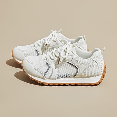 Nieuwe Dad Shoes voor Dames Zomer Student Sport Hardlopen Casual Schoenen Mesh Ademend 40 white