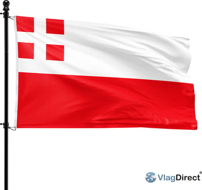 VlagDirect - Utrechtse vlag - Utrecht vlag - 90 x 150 cm