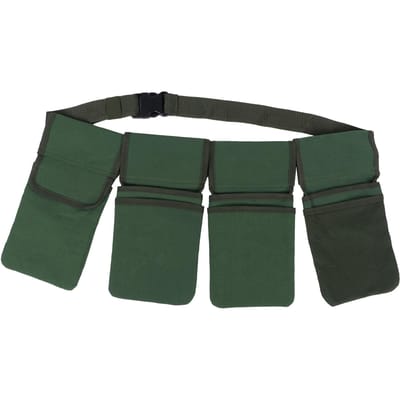 Tuingereedschap Opbergtas Tailleband Hangende Pouch 4?Zakken Organizer Tuinbenodigdheden black