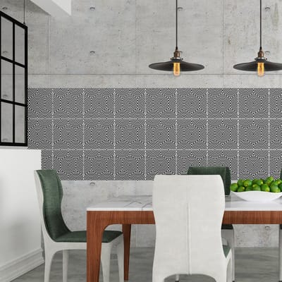 Zelfklevende tegelmuurstickers voor keuken en badkamer - 15 Scandinavische Viking tegelstickers - 15 stickers 10x10cm