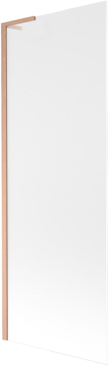 Mexen Next L badwand 1-vleugelig 70 x 150 , matglas, geborsteld koper - 895-070-000-03-30-65