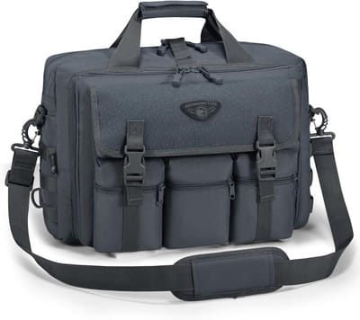 Professionele Laptoptas voor Mannen - Waterdichte 17 Inch Schoudertas met Verstelbare Band, Ideaal voor Werk en Zaken