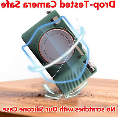 Compacte en Lichtgewicht Camera Beschermhoes voor Sony A7C II - Op maat gemaakte Siliconen Case in Groen, Ideaal voor Bescherming en Draagbaarheid