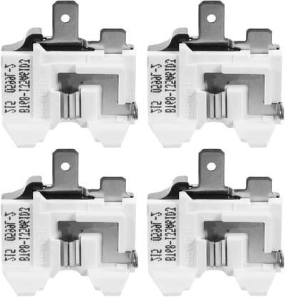 Relais Koelkast Starter - Startkit Compressor - Apparaat Beschermen - Automatische Uitschakeling - 4 Stuks - Wit