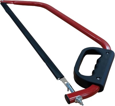 Rechte Zaagblad - Handzaag Boogzaag - Hout Zagen - Ergonomische Grip - 61 cm - Rood