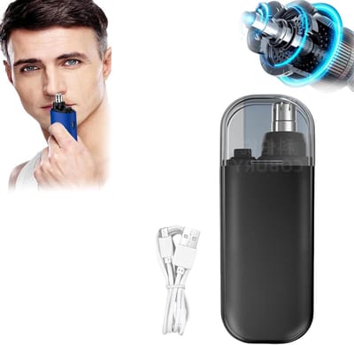 Neustrimmer - Neusknipper Trimmer - Gezichtsverzorging - 2-in-1 Multifunctioneel - 1 stuk - Zwart