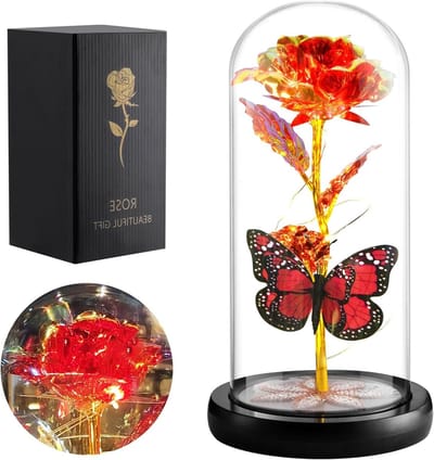 Mooi Bloemen Geschenk voor Moederdag, Verlichting met LED en Vlinderontwerp voor Vrouwen
