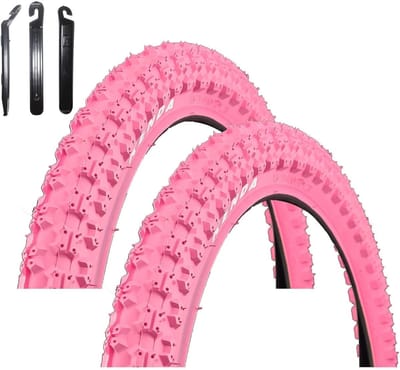 Lichtgewicht Fietsbanden BMX Fiets 20 Inch Roze - Set van 3 Banden met Bandenlichters