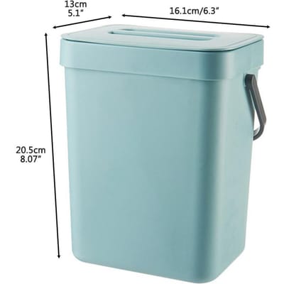 Petit bac à compost de cuisine 3L Poubelle de cuisine Contenant de comptoir ménager avec couvercle pour composteur à déchets Type 1