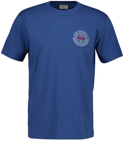 Gant 2003402 T-shirt Met Korte Mouwen Blauw 2XL Man
